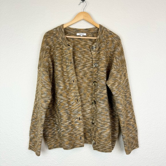 Madewell Space-Dyed Winstead Chunky Knit Cardigan Sweater - Picture 5 of 13